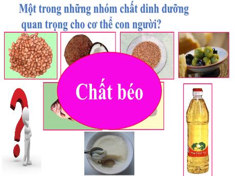 Bài giảng Hóa học 9 - Bài 47: Chất béo