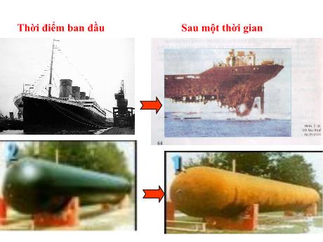 Bài giảng Hóa học 9 - Tiết 25, Bài 21: Sự ăn mòn kim loại và bảo vệ kim loại không bị ăn mòn