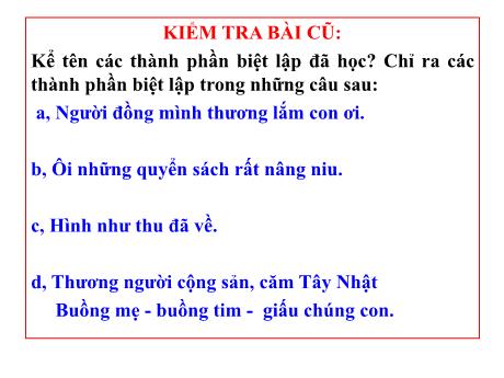 Bài giảng Ngữ văn 9 - Nghĩa tường minh và hàm ý