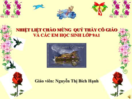 Bài giảng Toán 9 (Kết nối tri thức) - Tiết 17: Ôn tập chương I