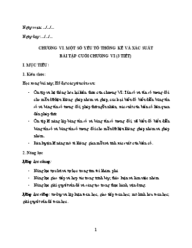 Bài giảng Toán 9 - Chương 6 - Bài tập cuối chương 6 - Trường THCS Nguyễn Chuyên Mỹ