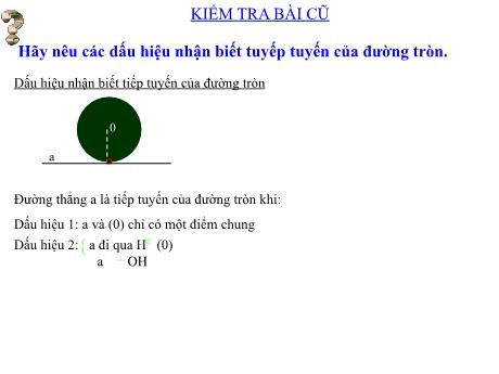 Bài giảng Toán 9 - Tiết 27: Luyện tập - Trường THCS Nguyễn Chuyên Mỹ